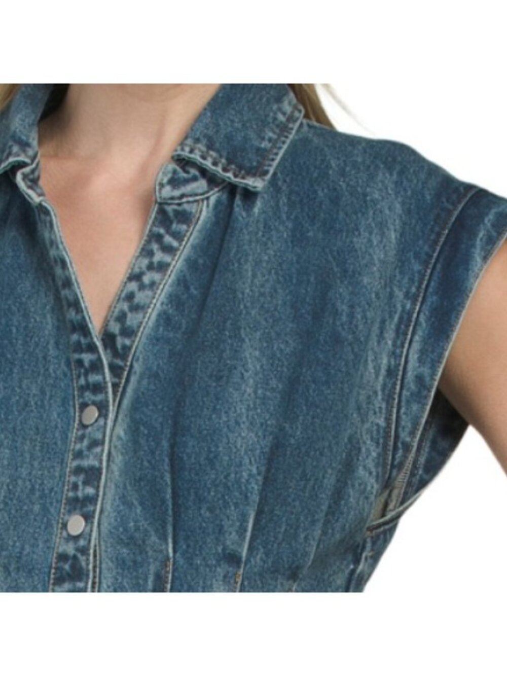 HOUSE OF HARLOW 1960 Edie Denim Dress - Picture 3 of 6